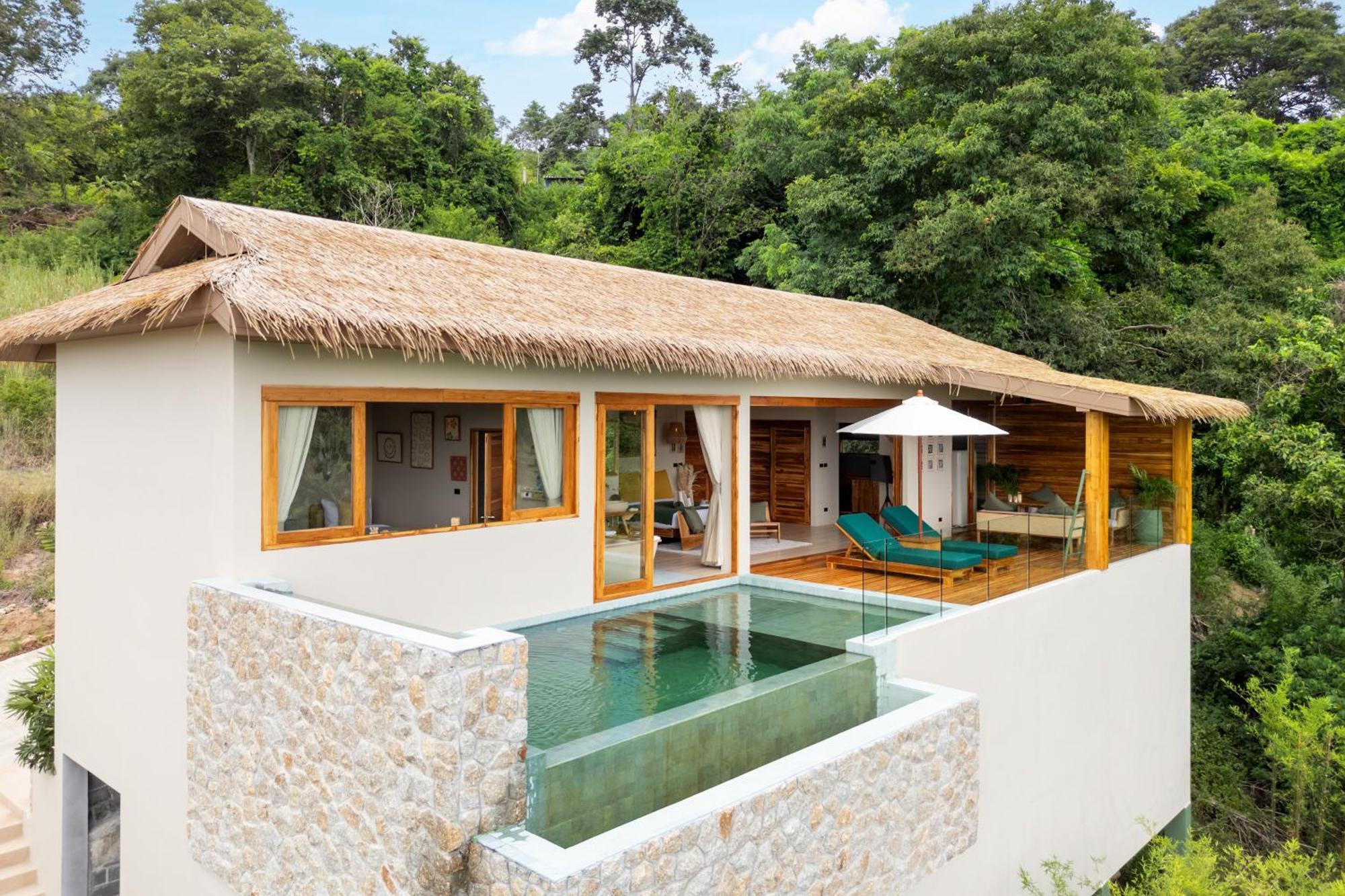 Wild Cottages Elephant Sanctuary Resort Amphoe Koksamui Bagian luar foto