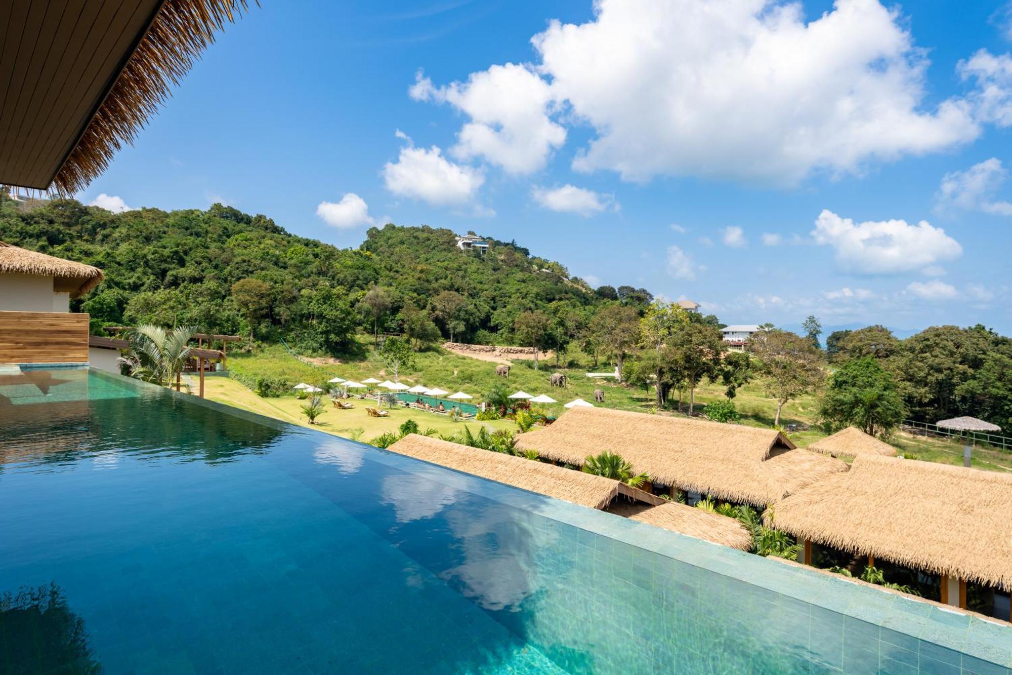 Wild Cottages Elephant Sanctuary Resort Amphoe Koksamui Bagian luar foto