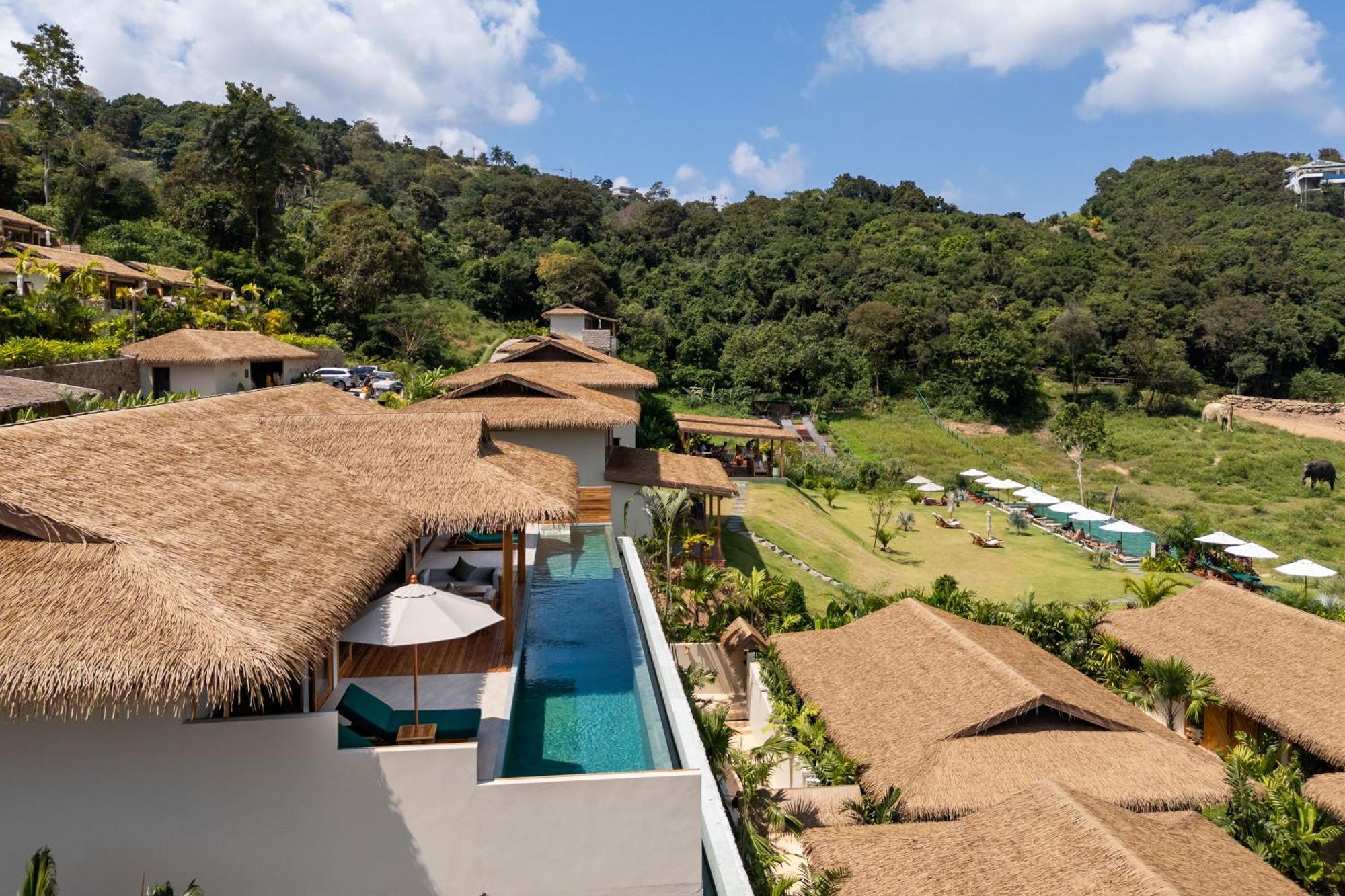Wild Cottages Elephant Sanctuary Resort Amphoe Koksamui Bagian luar foto